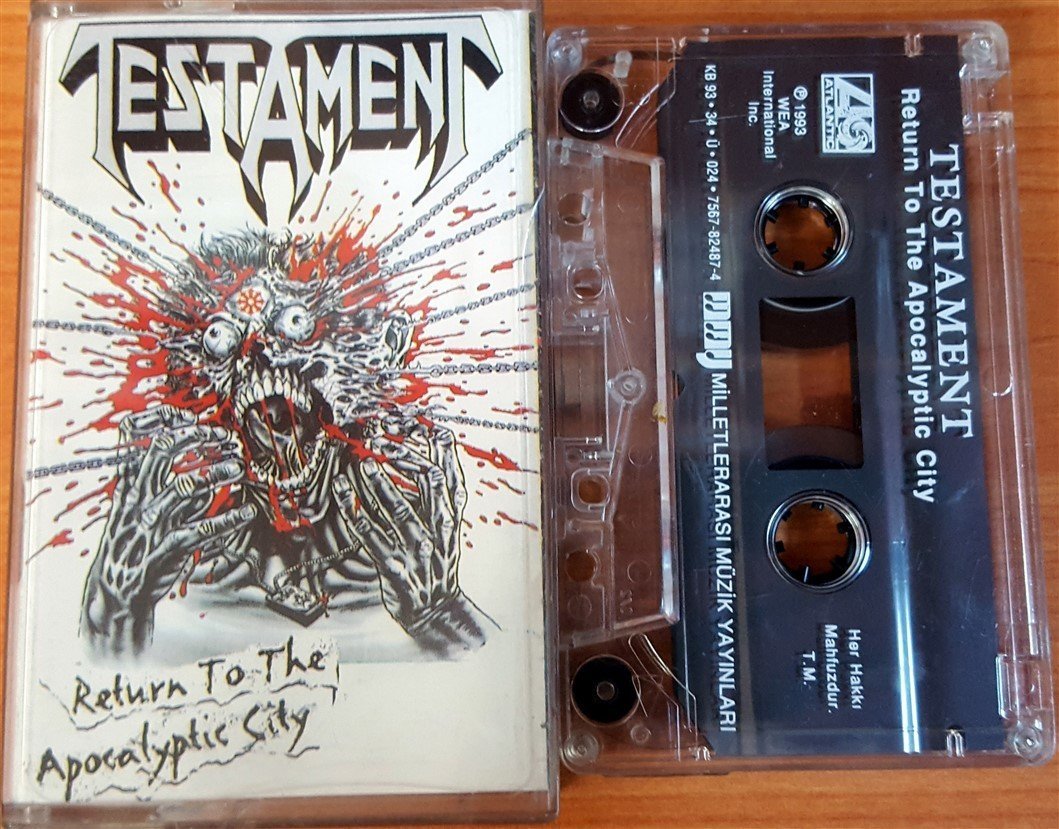 TESTAMENT - RETURN TO THE APOCALYPTIC CITY (1993) MMY CASSETTE MADE IN TURKEY ''USED''