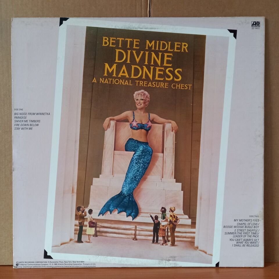 BETTE MIDLER – DIVINE MADNESS (1980) - LP 2.EL PLAK