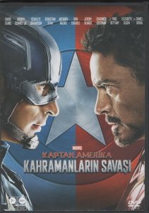 CAPTAIN AMERICA CIVIL WAR - KAPTAN AMERİKA KAHRAMANLARIN SAVAŞI - MARVEL- DVD 2.EL