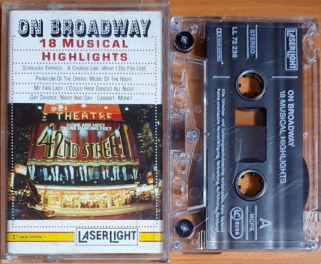 ON BROADWAY / 18 MUSICAL HIGHLIGHTS - KASET LASER LIGHT 2.EL