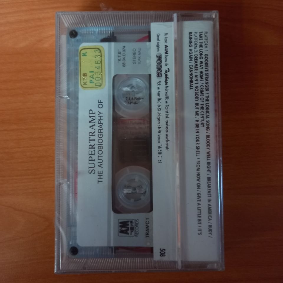 SUPERTRAMP - THE AUTOBIOGRAPHY (1988) - KASET AMBALAJINDA SIFIR