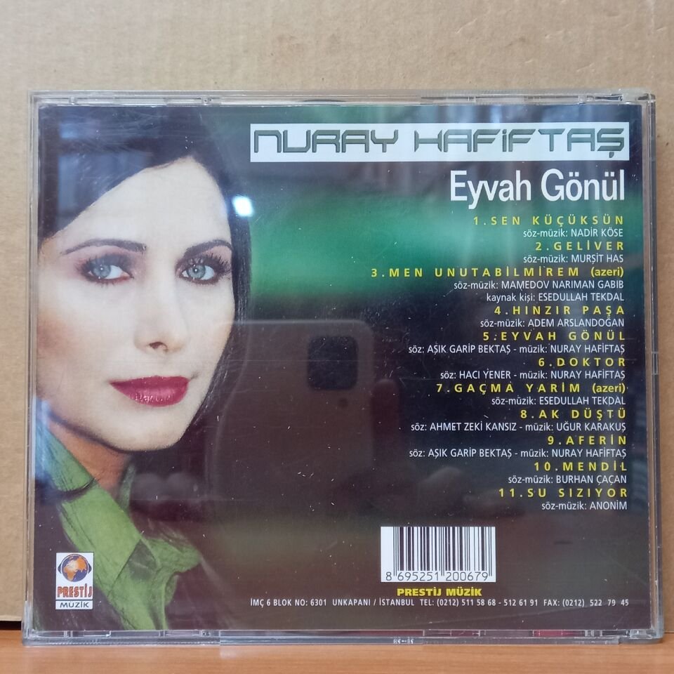 NURAY HAFİFTAŞ - EYVAH GÖNÜL (1999) - CD 2.EL