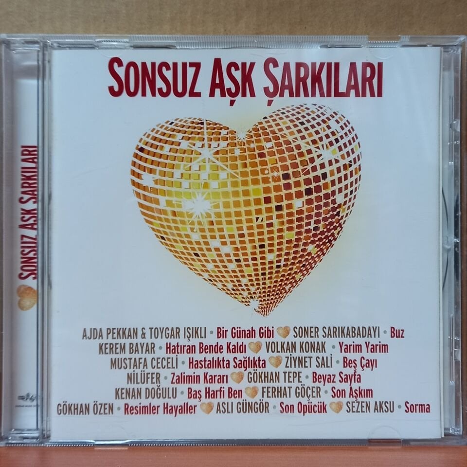SONSUZ AŞK ŞARKILARI / AJDA PEKKAN, SONER SARIKABADAYI, VOLKAN KONAK, MUSTAFA CECELİ, ZİYNET SALİ, NİLÜFER, KENAN DOĞULU, SEZEN AKSU (2010) - CD 2.EL