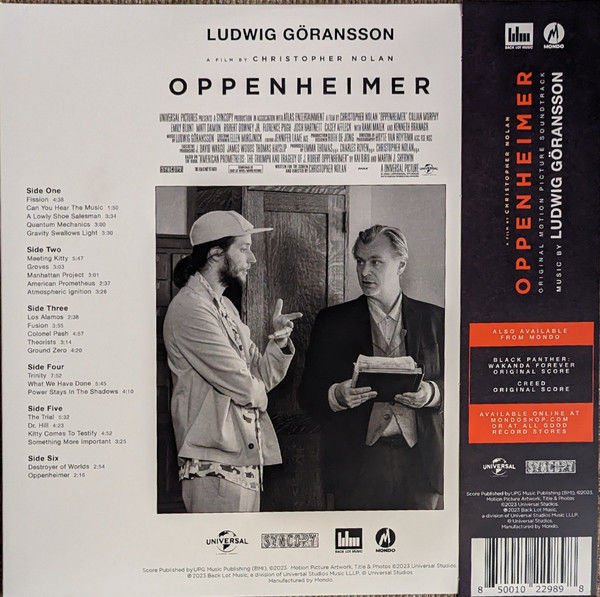 OPPENHEIMER - SOUNDTRACK / MUSIC BY LUDWIG GÖRANSSON (2023) - 3LP SIFIR PLAK
