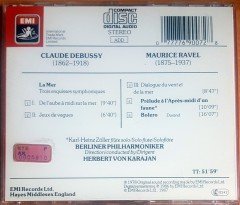 RAVEL / DEBUSSY - BOLERO LA MER, PRELUDE A, L!APRES-MIDI D'FUN FAUNE / BERLINER PHILHARMONIKER, HERBERT VON KARAJAN (1987) CD 2.EL