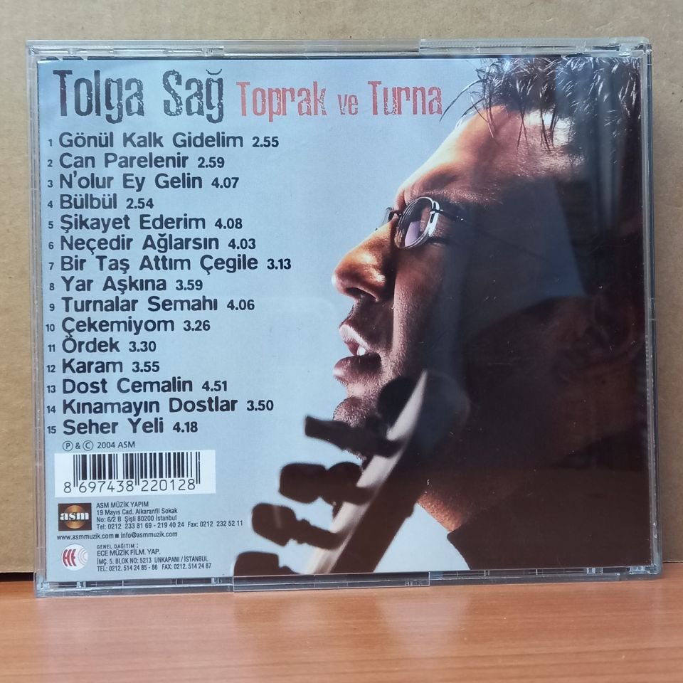 TOLGA SAĞ - TOPRAK VE TURNA CD 2.EL