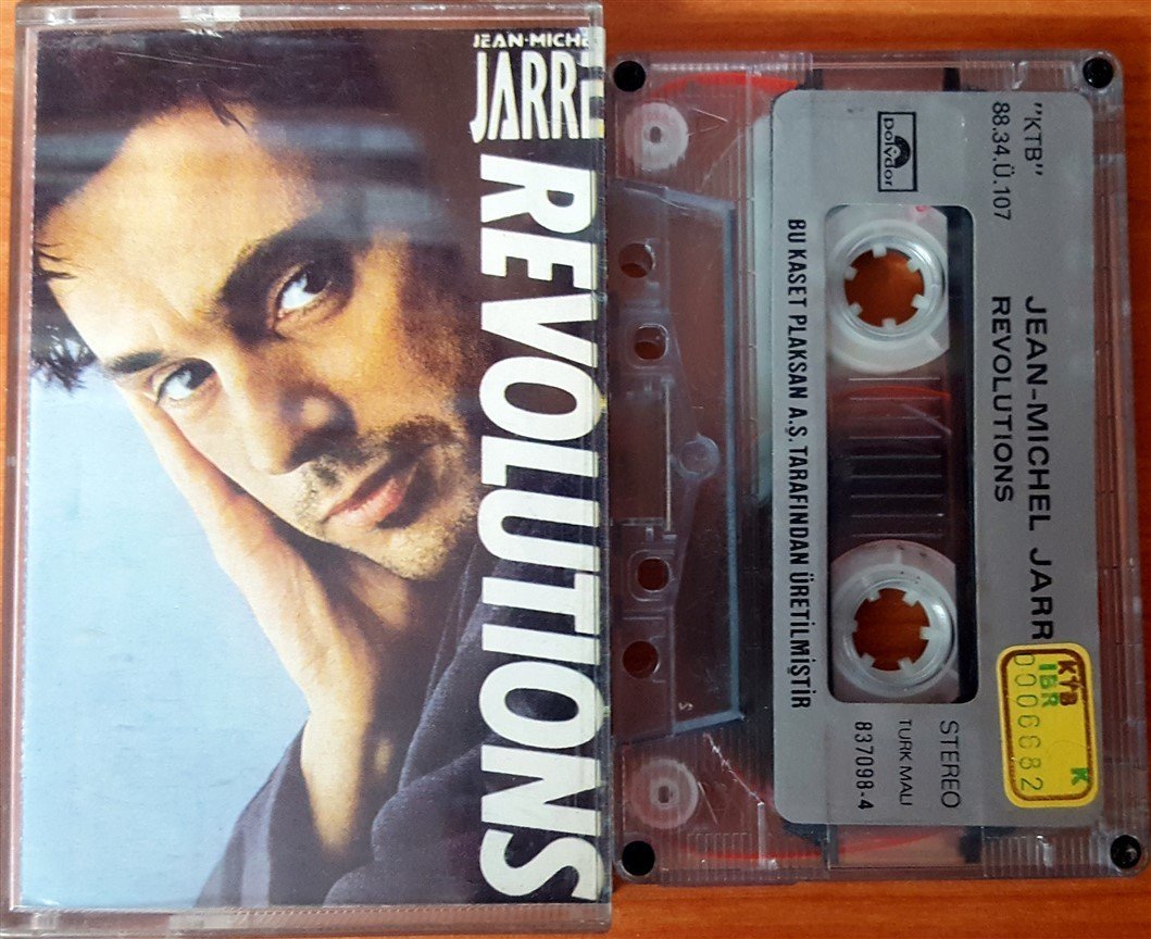 JEAN MICHEL JARRE - REVOLUTIONS (1988) PLAKSAN CASSETTE MADE IN TURKEY ''USED''