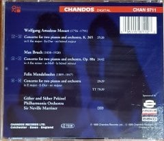 DOUBLE PIANO CONCERTOS / GÜHER & SÜHER PEKINEL / PHILHARMONIA ORCHESTRA, SIR NEVILLE MARRINER (1999) CHANDOS CD 2.EL