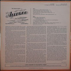 ALLEGRO - AN ORIGINAL CAST RECORDING - LP 2.EL PLAK