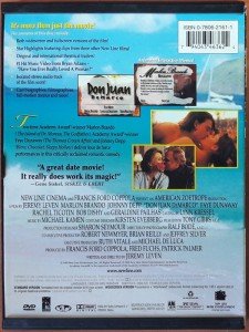 DON JUAN DeMARCO - MARLON BRANDO - JOHNNY DEPP - FAYE DUNAWAY - SNAPCASE DVD 2.EL 1. BÖLGE TR ALTYAZI YOKTUR