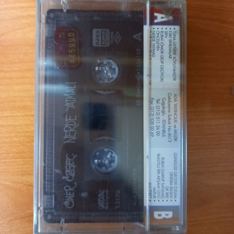 ÖMER ÖZGEÇ - NERDE YATMALI (1994) - KASET SIFIR