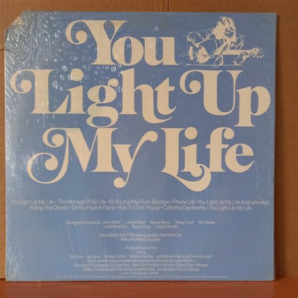 YOU LIGHT UP MY LIFE SOUNDTRACK / JOE BROOKS (1977) - LP DÖNEM BASKISI SIFIR PLAK