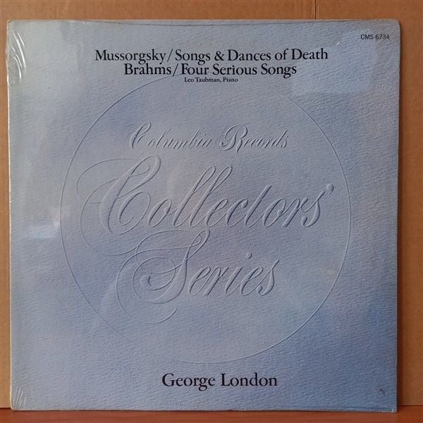 MUSSORGSKY: SONGS & DANCES OF DEATH / BRAHMS: FOUR SERIOUS SONGS / GEORGE LONDON, LEO TAUBMAN (1973) - LP DÖNEM BASKISI SIFIR PLAK