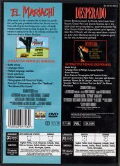 EL MARIACHI / DESPERADO - 2 FILMS ON 1 DISC - ANTONIO BANDERAS - ROBERT RODRIGUEZ - DVD 2.EL