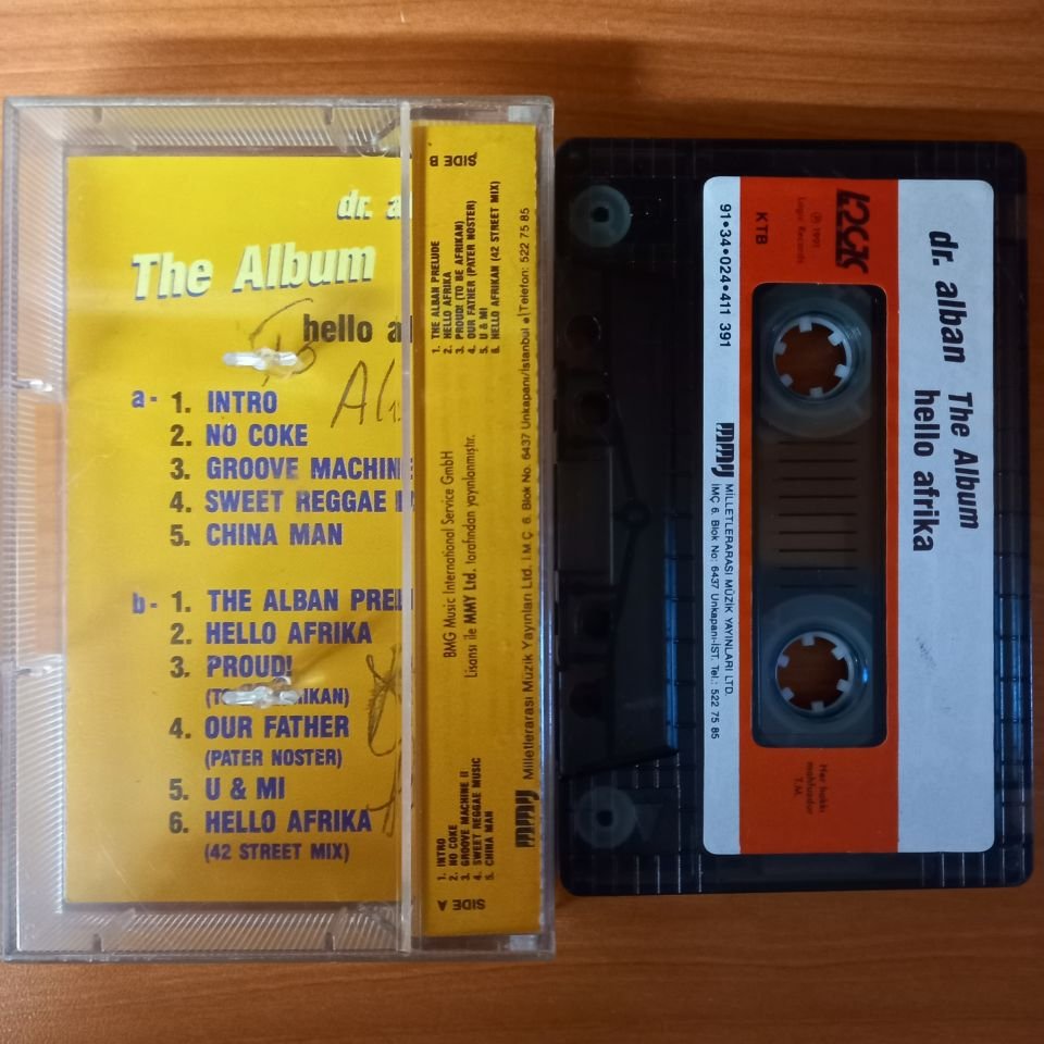 DR. ALBAN - THE ALBUM / HELLO AFRIKA (1991) - KASET 2.EL