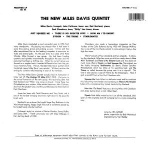 MILES DAVIS - THE NEW MILES DAVIS QUINTET – MILES (1956) LP SIFIR PLAK