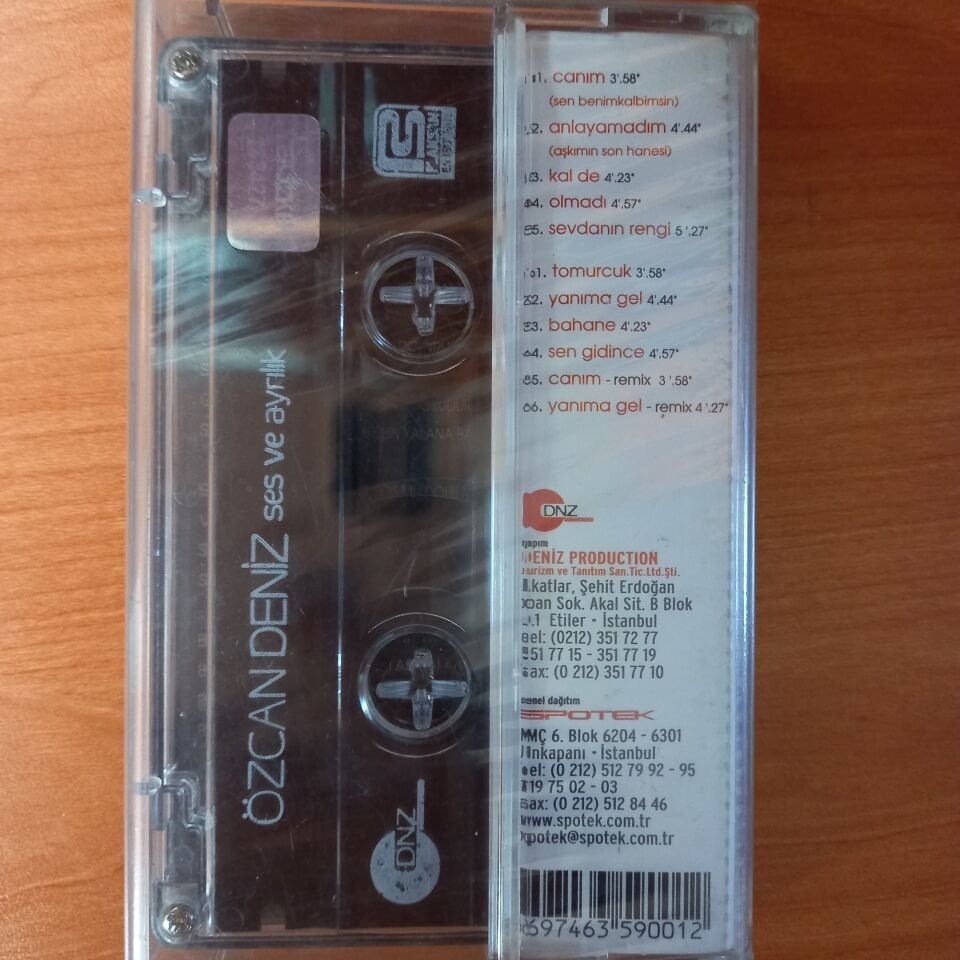 ÖZCAN DENİZ - SES VE AYRILIK - KASET SIFIR