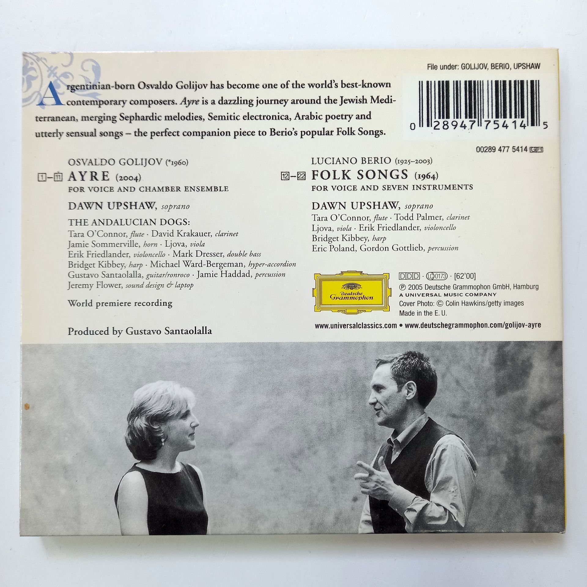GOLIJOV: AYRE / BERIO: FOLK SONGS / DAWN UPSHAW, THE ANDALUCIAN DOGS (2005) - CD 2.EL