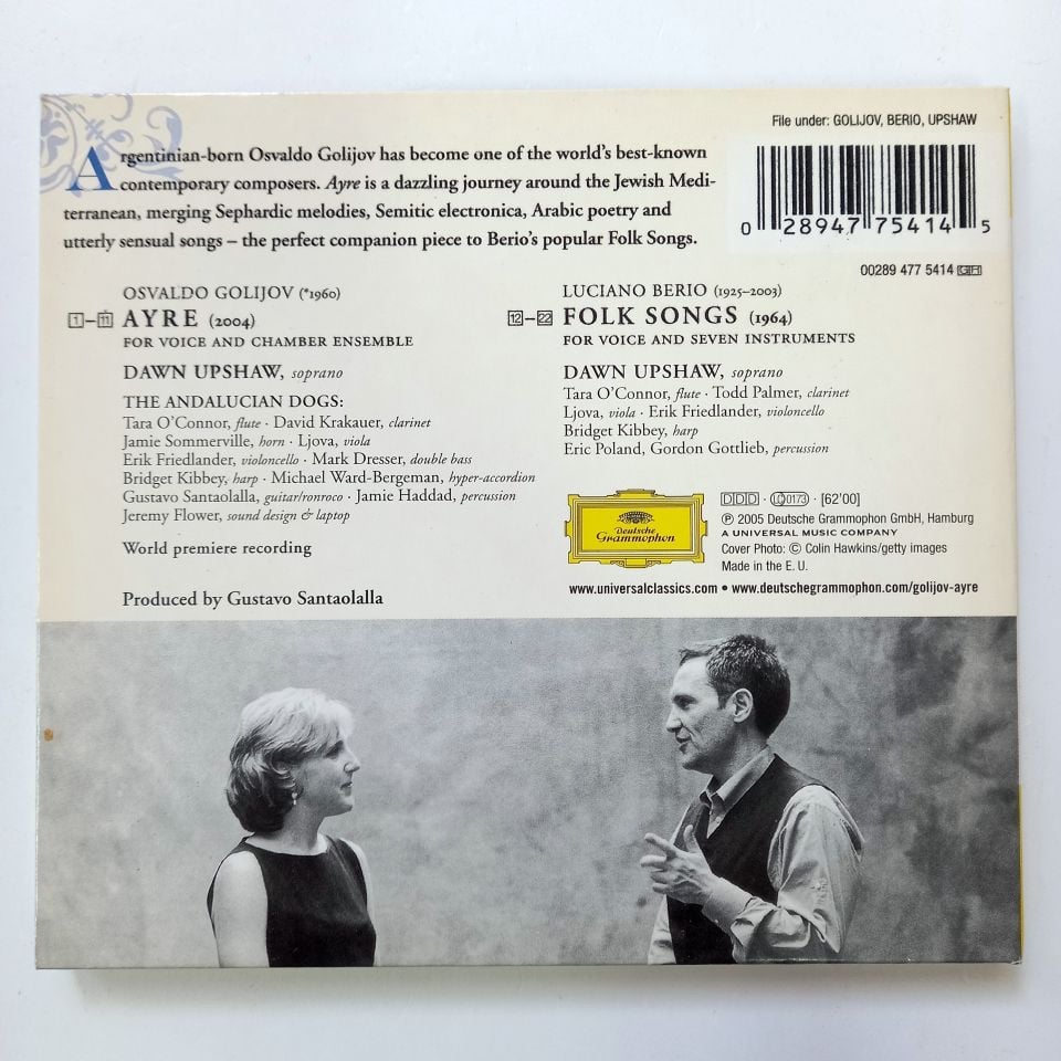 GOLIJOV: AYRE / BERIO: FOLK SONGS / DAWN UPSHAW, THE ANDALUCIAN DOGS (2005) - CD 2.EL