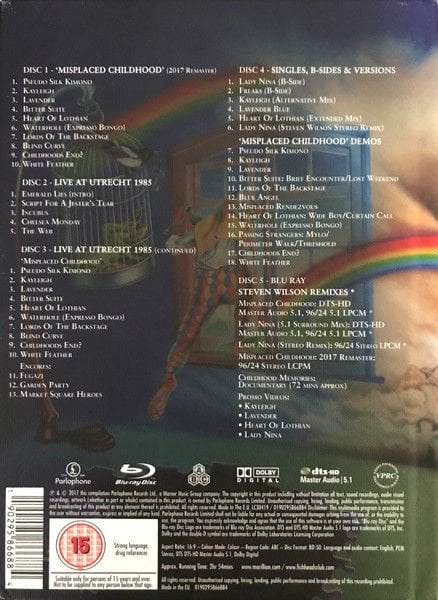 MARILLION – MISPLACED CHILDHOOD (1985) - 4CD+BLU-RAY REMASTERED 2017 REISSUE DELUXE EDITION AMBALAJINDA SIFIR