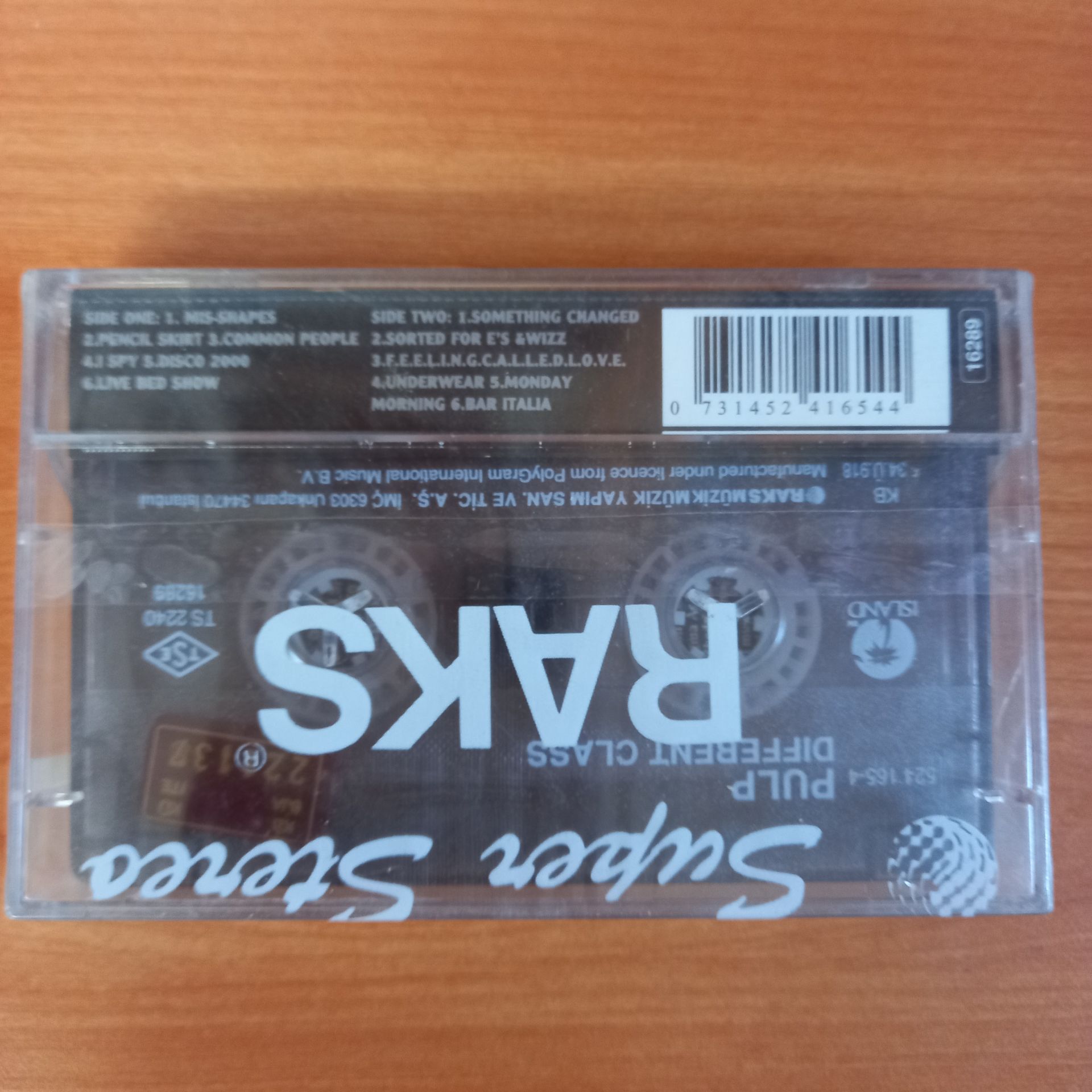 Pulp different class 1995 kaset sifir