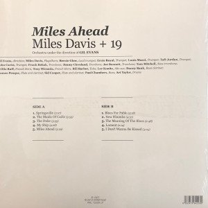 MILES DAVIS + 19 – MILES AHEAD (1957) LP SIFIR PLAK