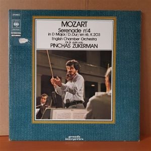 MOZART: SERENADE NO 4 IN D MAJOR / D-DUR / EN RE K.203 / ENGLISH CHAMBER ORCHESTRA, PINCHAS ZUKERMAN (1975) - LP 2.EL PLAK