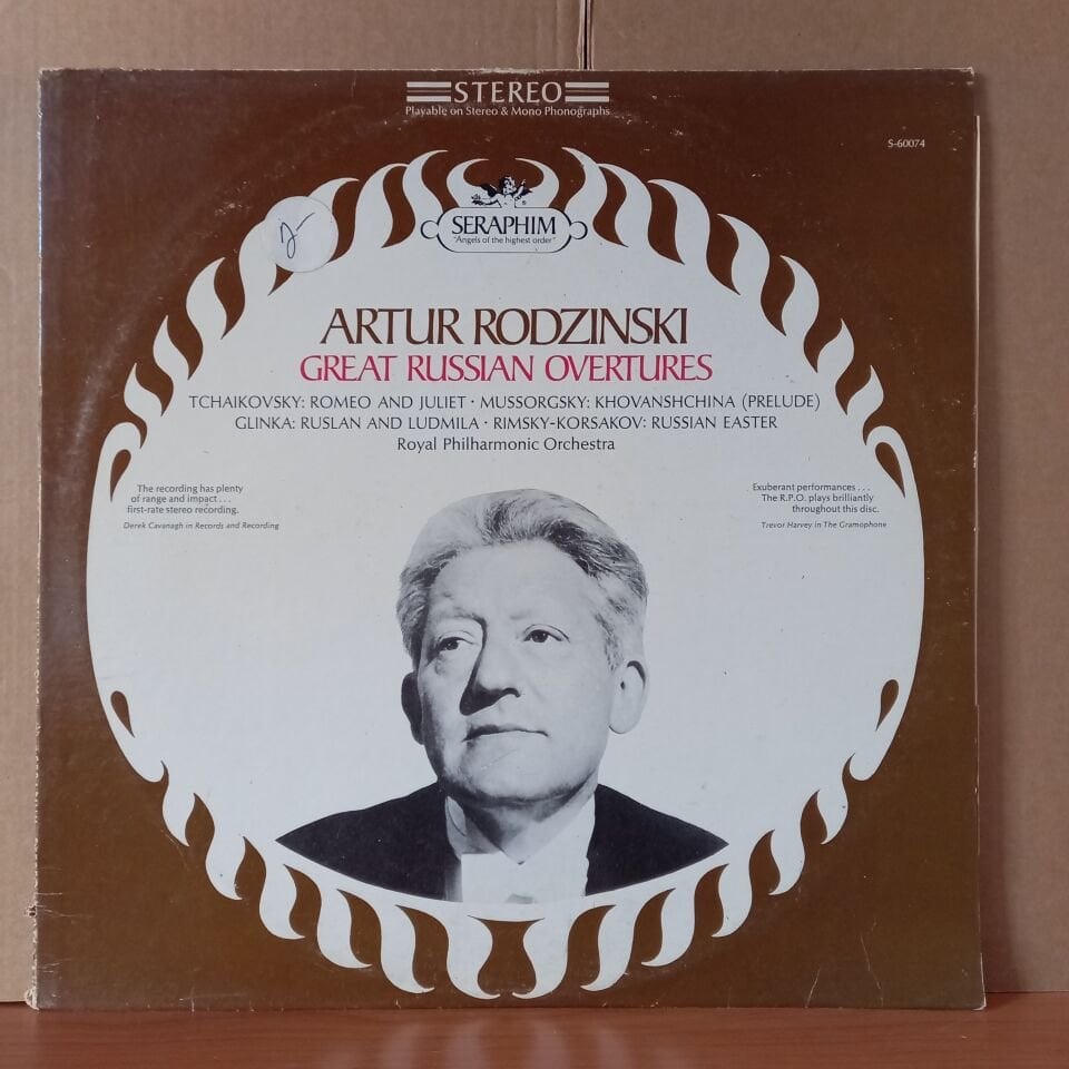 ARTUR RODZINSKI - GREAT RUSSIAN OVERTURES / TCHAIKOVSKY, MUSSORGSKY, GLINKA, RIMSKY-KORSAKOV / ROYAL PHILHARMONIC ORCHESTRA - LP 2.EL PLAK