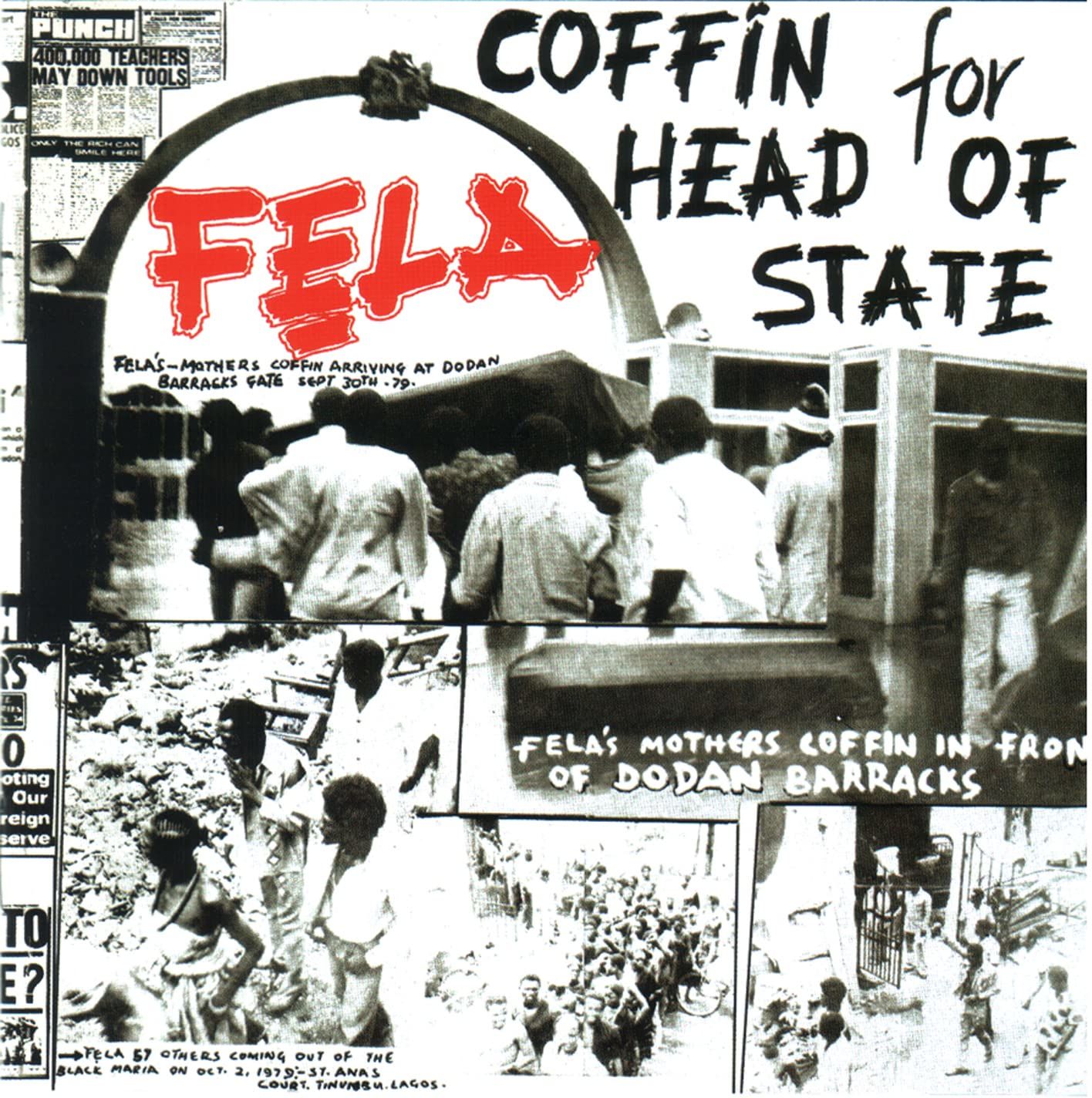 FELA RANSOME KUTI & AFRICA 70 - COFFIN FOR HEAD OF STATE (1980) - LP 2017 EDITION AFROBEAT FUNK JAZZ SIFIR PLAK