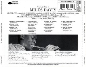 MILES DAVIS - VOLUME 1 (1954) - BLUE NOTE CD SIFIR