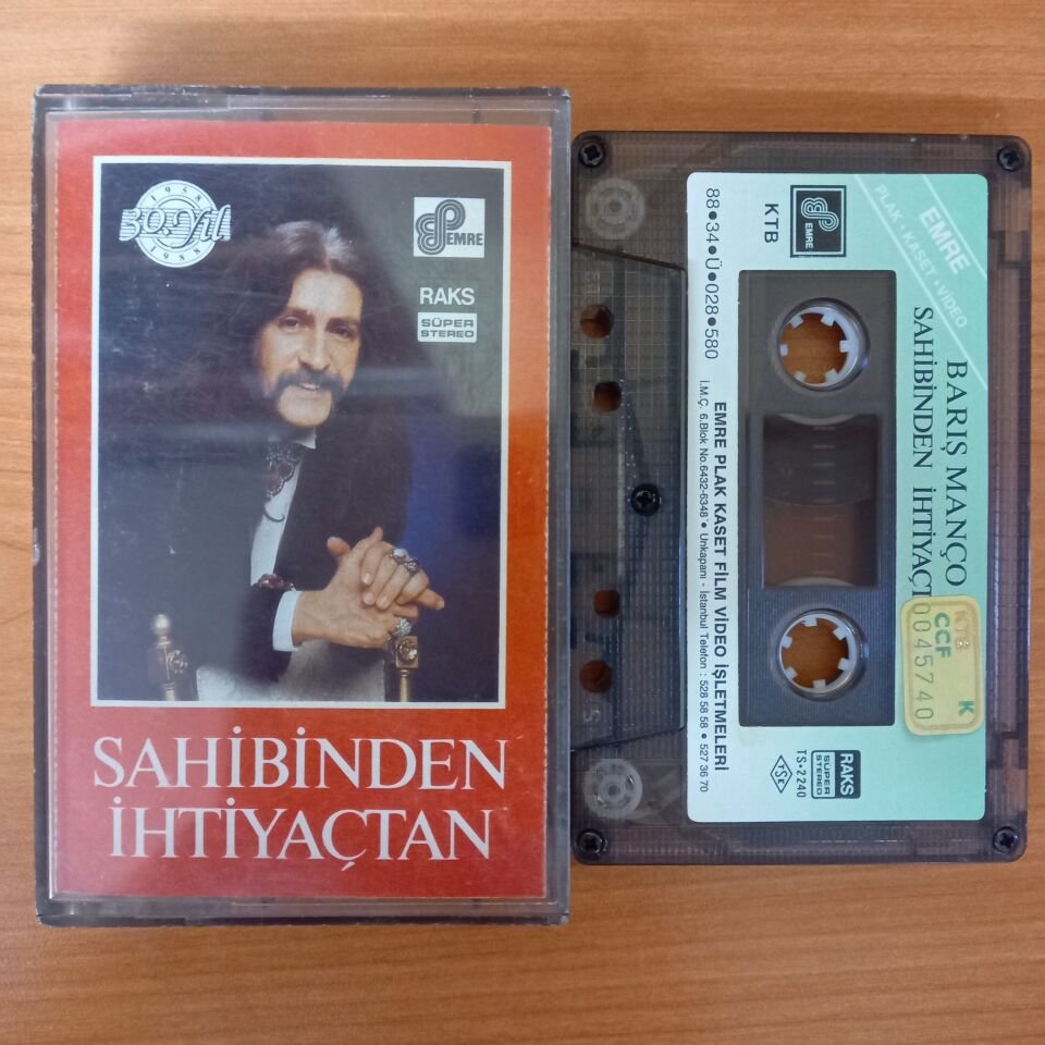 BARIŞ MANÇO - SAHİBİNDEN İHTİYAÇTAN (1988) - KASET 2.EL