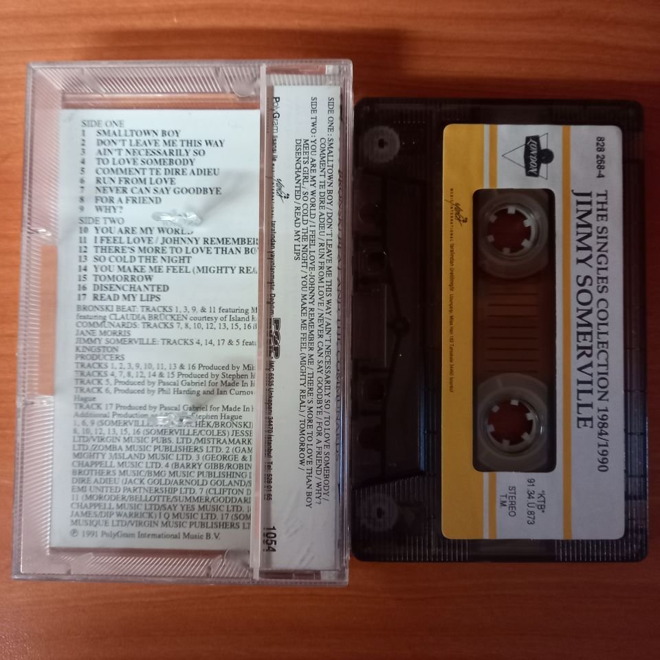JIMMY SOMERVILLE - THE SINGLES COLLECTION 1984-1990 / BRONSKI BEAT AND THE COMMUNARDS (1991) - KASET 2.EL