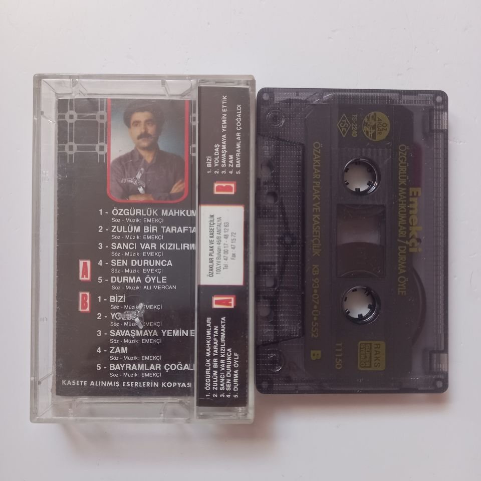 EMEKÇİ - ÖZGÜRLÜK MAHKUMLARI / DURMA ÖYLE (1993) - KASET 2.EL