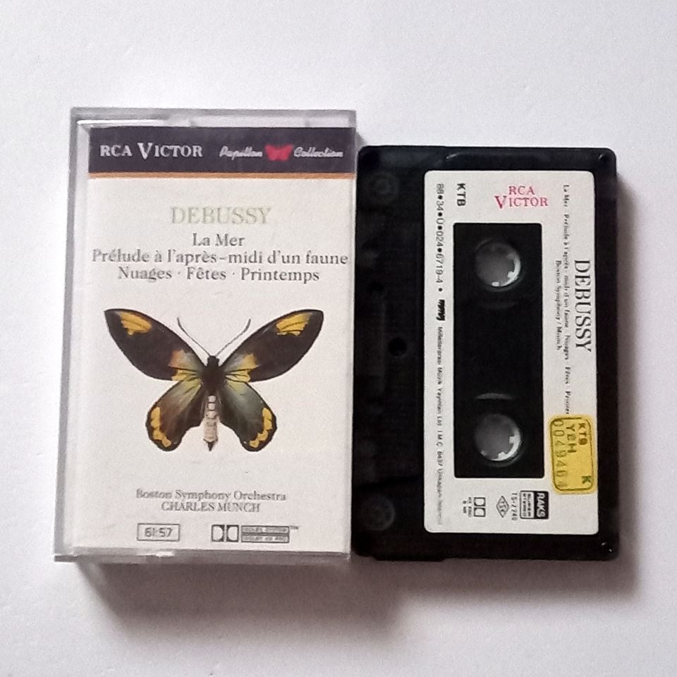 DEBUSSY - LA MER / PRELUDE A L\'APRES-MIDI D\'UN FAUNE / NUAGES / FETES / PRINTEMPS - BOSTON SYMPHONY ORCHESTRA / CHARLES MUNICH (1988) - KASET 2.EL
