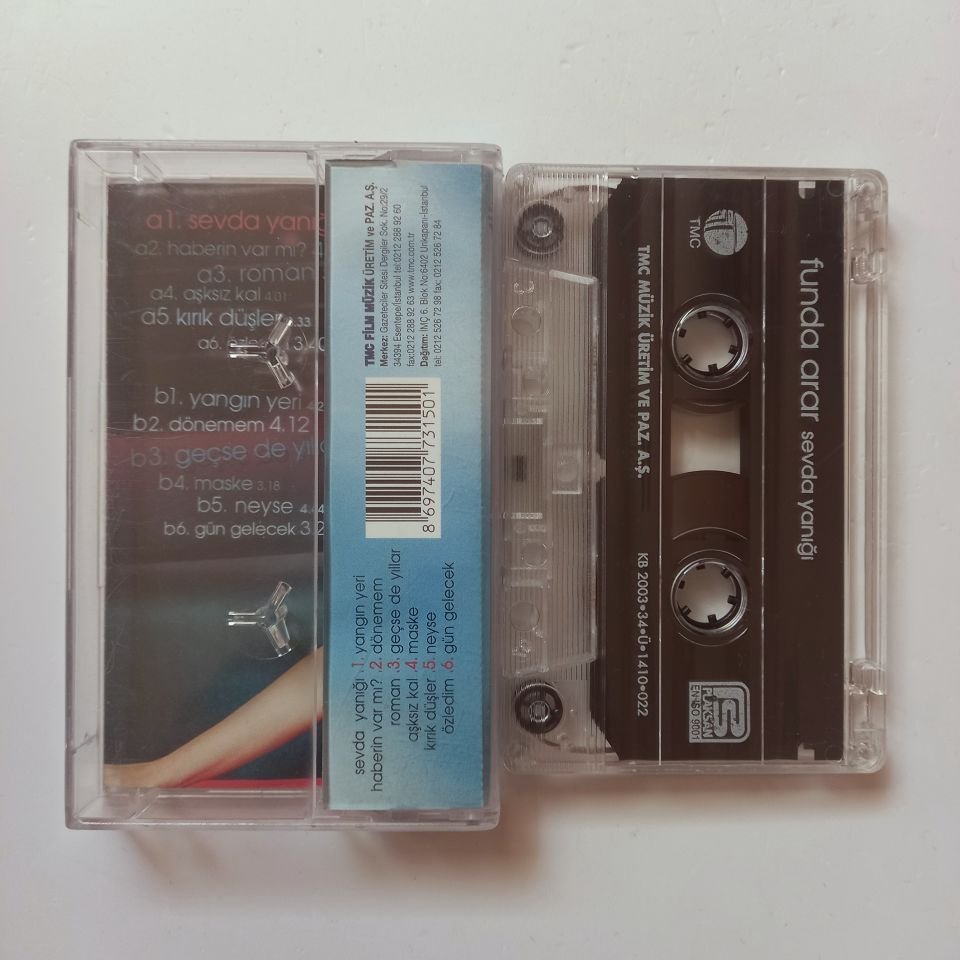 FUNDA ARAR - SEVDA YANIĞI (2003) - KASET 2.EL