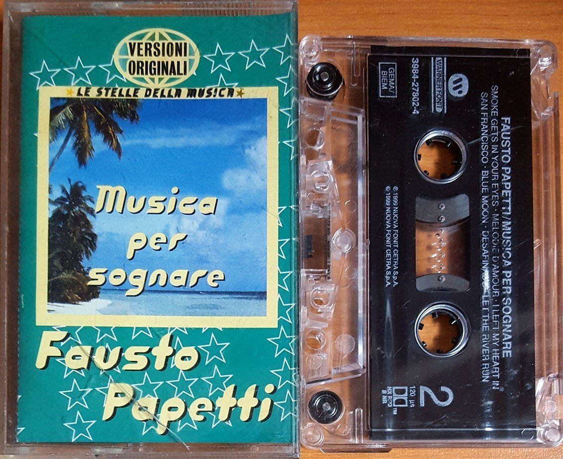 FAUSTO PAPETTI - MUSICA PER SOGNARE (1999) WARNER FONIT / MADE IN GERMANY KASET 2.EL