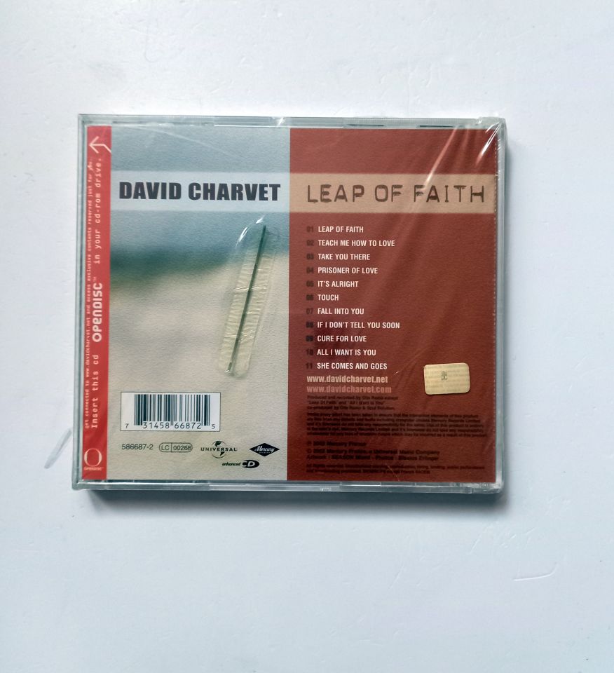 DAVID CHARVET – LEAP OF FAITH (2002) - CD SIFIR