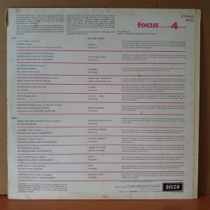 FOCUS ON PHASE 4 STEREO / STANLEY BLACK, LES PAUL, WILL GLAHE, FRANK CHACKSFIELD AND HIS ORCHESTRA, TED HEATH AND HIS MUSIC (1967) - LP 2.EL PLAK