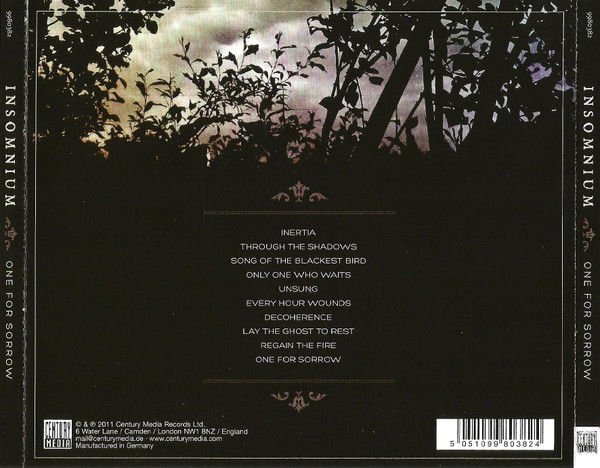 INSOMNIUM - ONE FOR SORROW (2011) - CD JEWEL CASE AMBALAJINDA SIFIR
