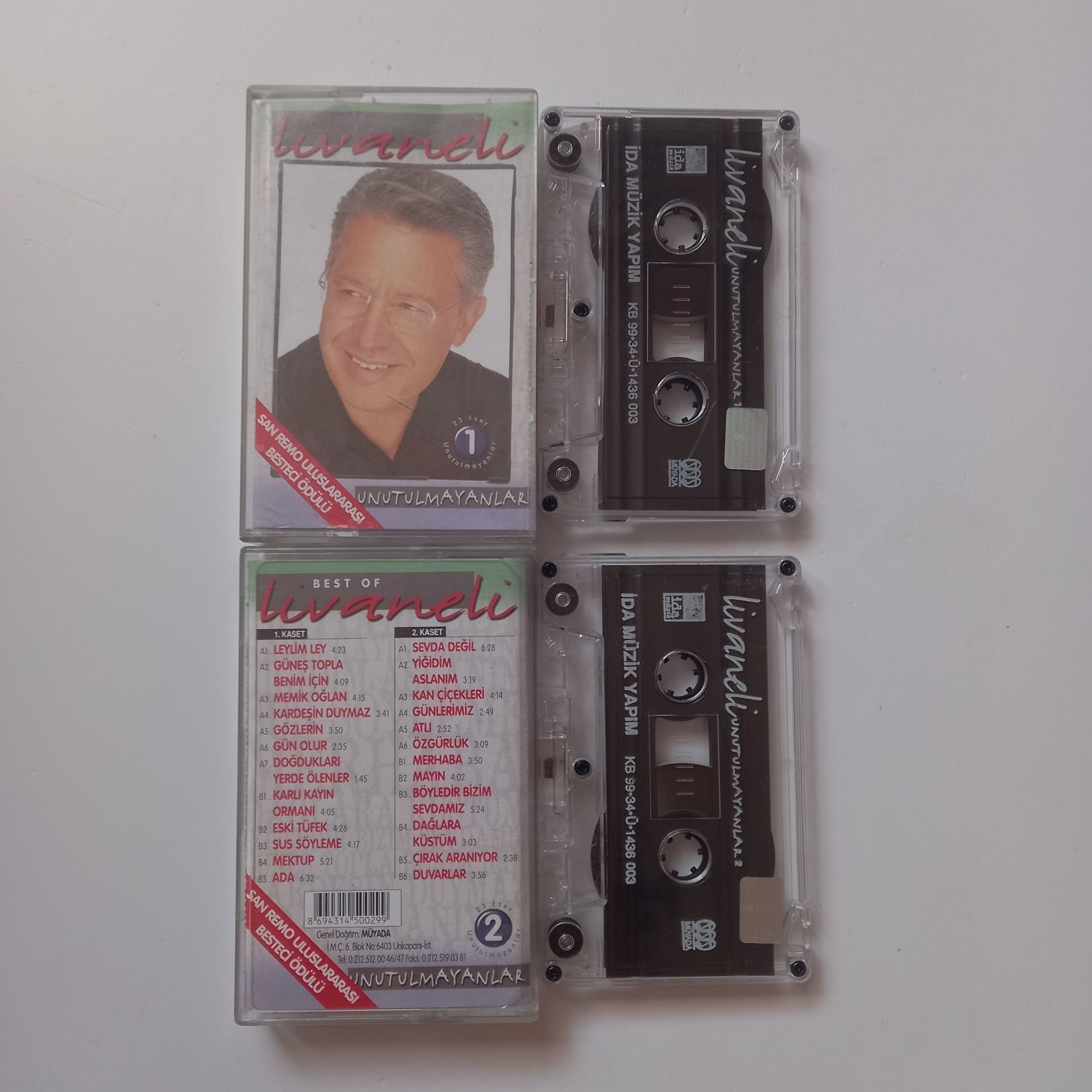 ZÜLFÜ LİVANELİ - UNUTULMAYANLAR 1 & 2 (1999) - 2 KASET 2.EL