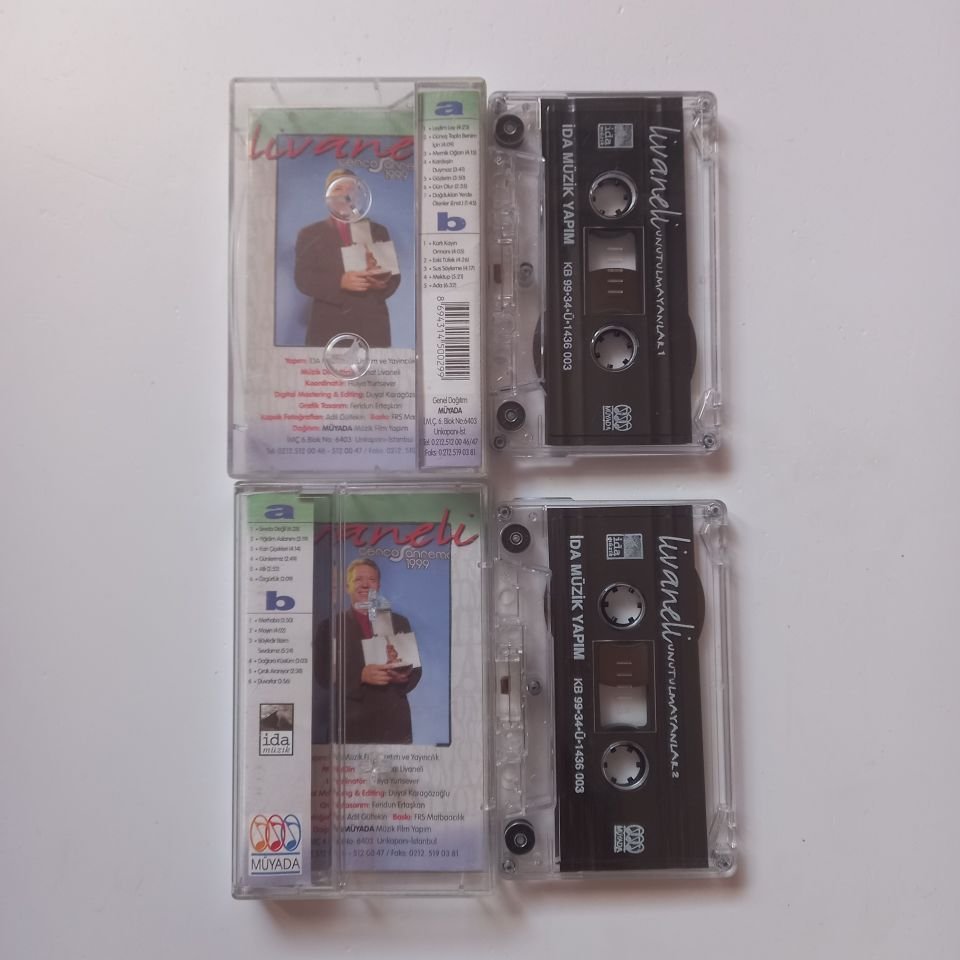 ZÜLFÜ LİVANELİ - UNUTULMAYANLAR 1 & 2 (1999) - 2 KASET 2.EL