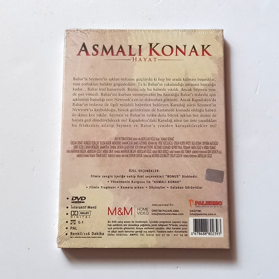 ASMALI KONAK HAYAT - ÖZCAN DENİZ, SELDA ALKOR, NURGÜL YEŞİLÇAY - YÖN.: ABDULLAH OĞUZ - 2DVD DIGIPAK AMBALAJINDA SIFIR