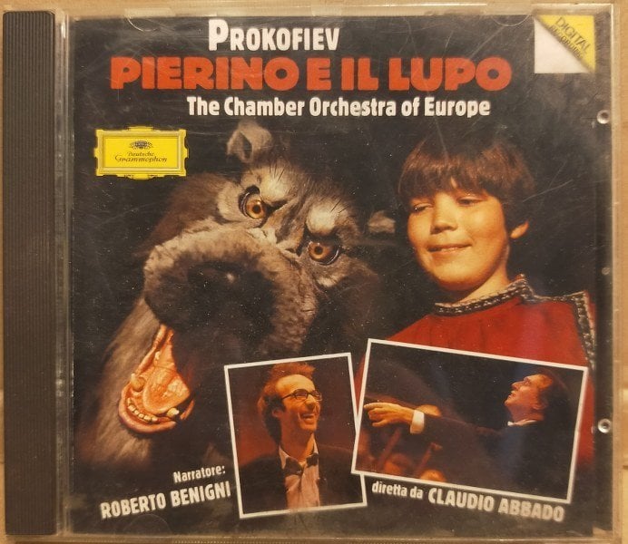 SERGEI PROKOFIEV, THE CHAMBER ORCHESTRA OF EUROPE, ROBERTO BENIGNI, CLAUDIO ABBADO – PIERINO E IL LUPO, SINFONIA CLASSICA (1990) - CD 2.EL
