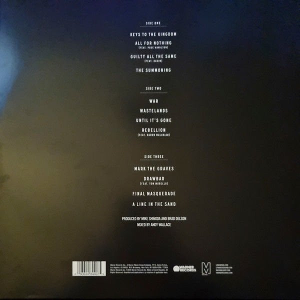 LINKIN PARK - THE HUNTING PARTY (2014) - 2LP TRANSLUCENT LIGHT BLUE SIFIR PLAK