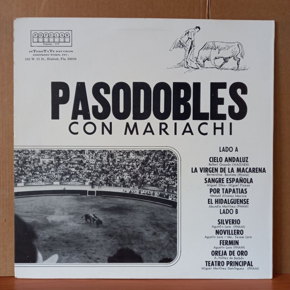PASODOBLES CON MARIACHI / MARIACHI CONTINENTAL (1978) - LP 2.EL PLAK