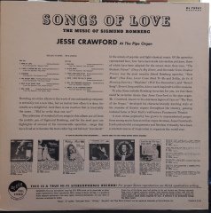 SONGS OF LOVE THE MUSIC OF SIGMUND ROMBERG - JESSE CRAWFORD - PLAK 2.EL
