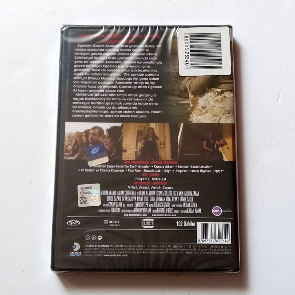 KARANLIKTAKİLER - ERDEM AKAKÇE, MERAL ÇETİNKAYA, DERYA ALABORA - YÖN.: ÇAĞAN IRMAK - DVD AMBALAJINDA SIFIR