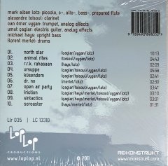MARK ALBAN LOTZ - ISTANBUL IMPROV SESSIONS MAY 5'TH (2011) LOPLOP PRODUCTIONS CD SIFIR