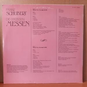 FRANZ SCHUBERT / DIE GROSSEN MESSEN NR.5 AS-DUR, NR.6 ES-DUR (1978) - 2LP 2.EL PLAK