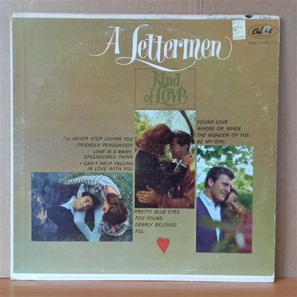 THE LETTERMEN – A LETTERMEN KIND OF LOVE (1963) - LP 2.EL PLAK